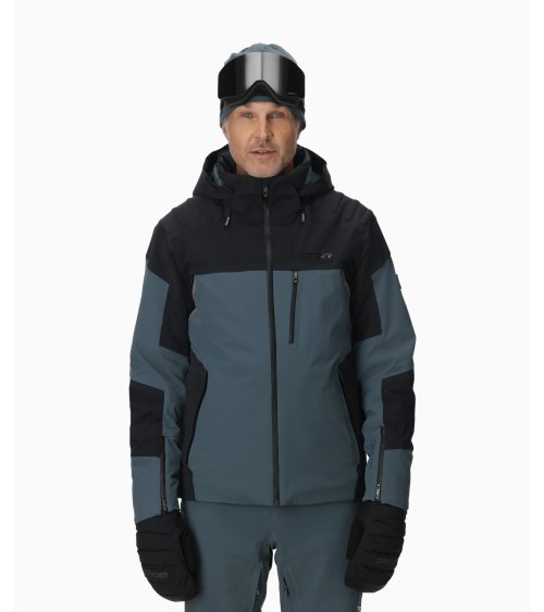 Spyder abrigo impermeable con cremallera y capucha