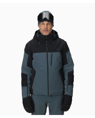Spyder abrigo impermeable con cremallera y capucha