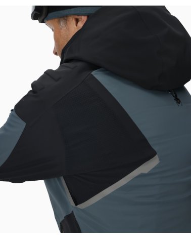 Spyder abrigo impermeable con cremallera y capucha