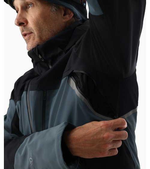 Spyder cappotto impermeabile con zip e cappuccio