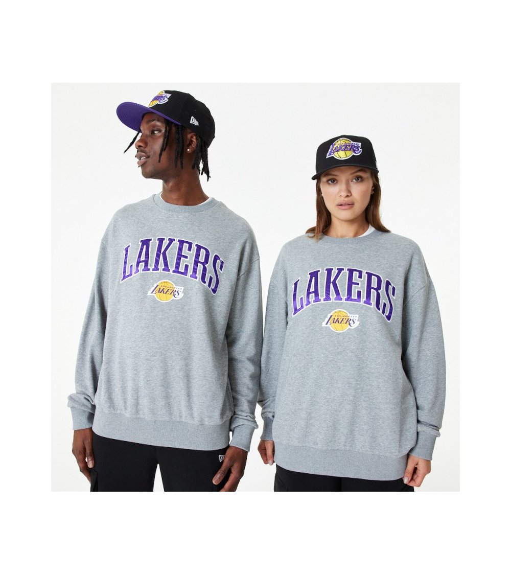 Sudadera New Era Los Angeles Lakers de Cuello Redondo