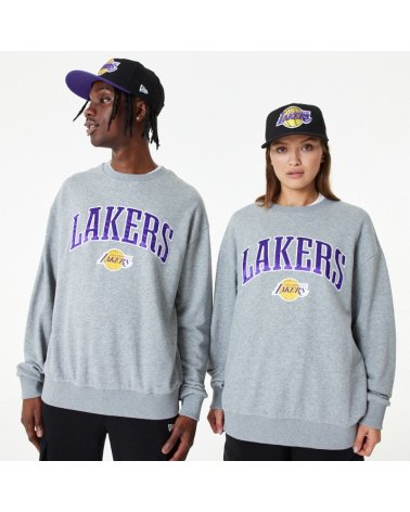Sudadera New Era Los Angeles Lakers de Cuello Redondo
