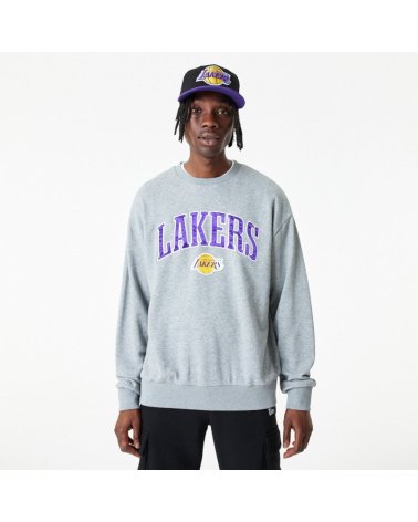 Sudadera New Era Los Angeles Lakers de Cuello Redondo
