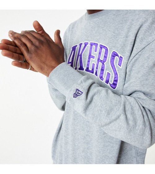 Sweatshirt New Era Los Angeles Lakers Col Rond