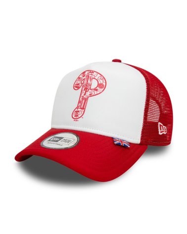 New Era trucker hat flat brim