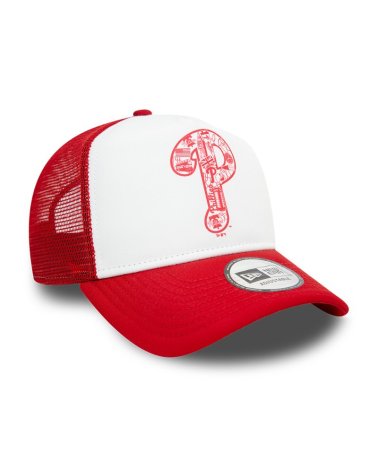 New Era trucker hat flat brim