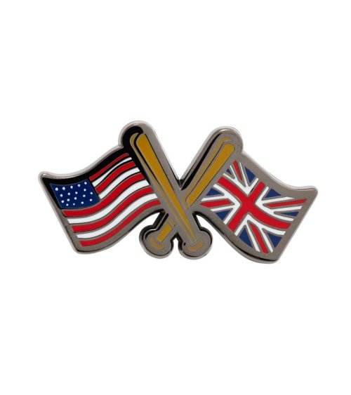 New Era pin badge drapeaux croisés