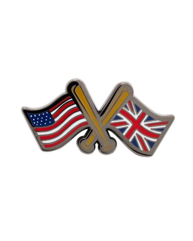 New Era pin badge drapeaux croisés