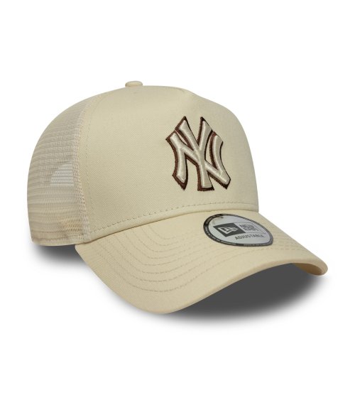 New Era cappello trucker visiera piatta