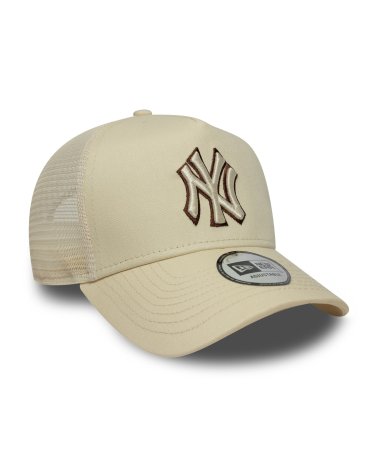 New Era cappello trucker visiera piatta
