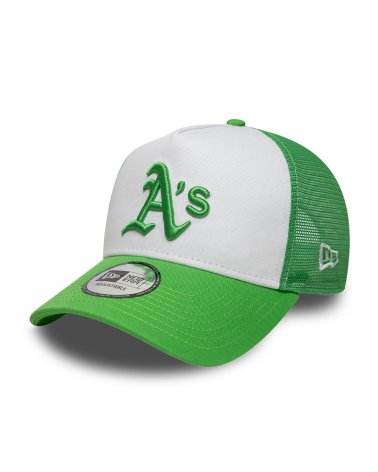 New Era cappello trucker visiera piatta