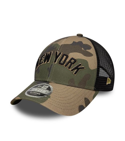 New Era flat visor cap with mesh