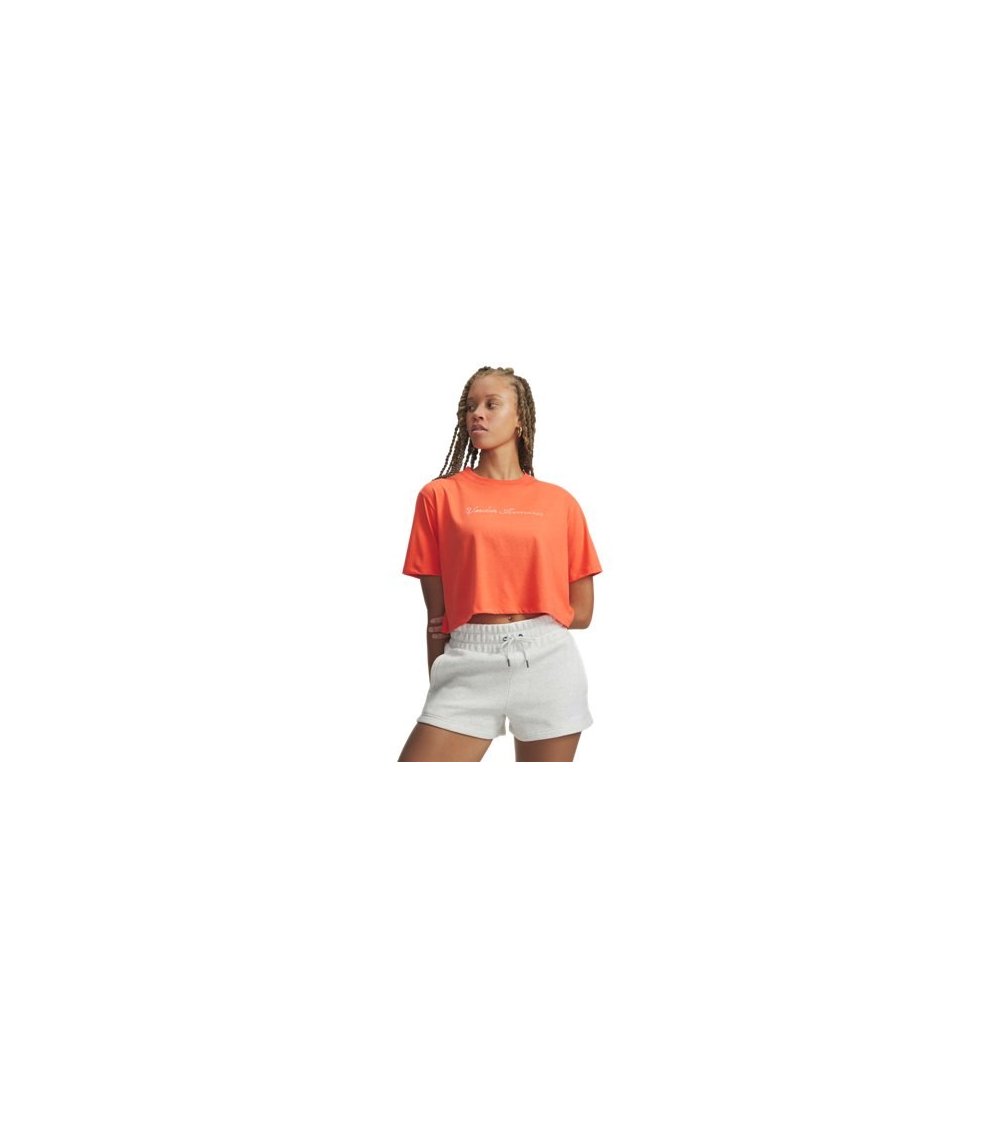 Under Armour Camiseta Crop de Manga Corta