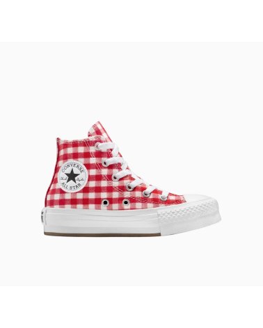 Converse checkered high-top sneakers