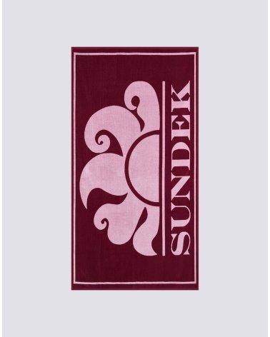 Sundek beach towel with logo