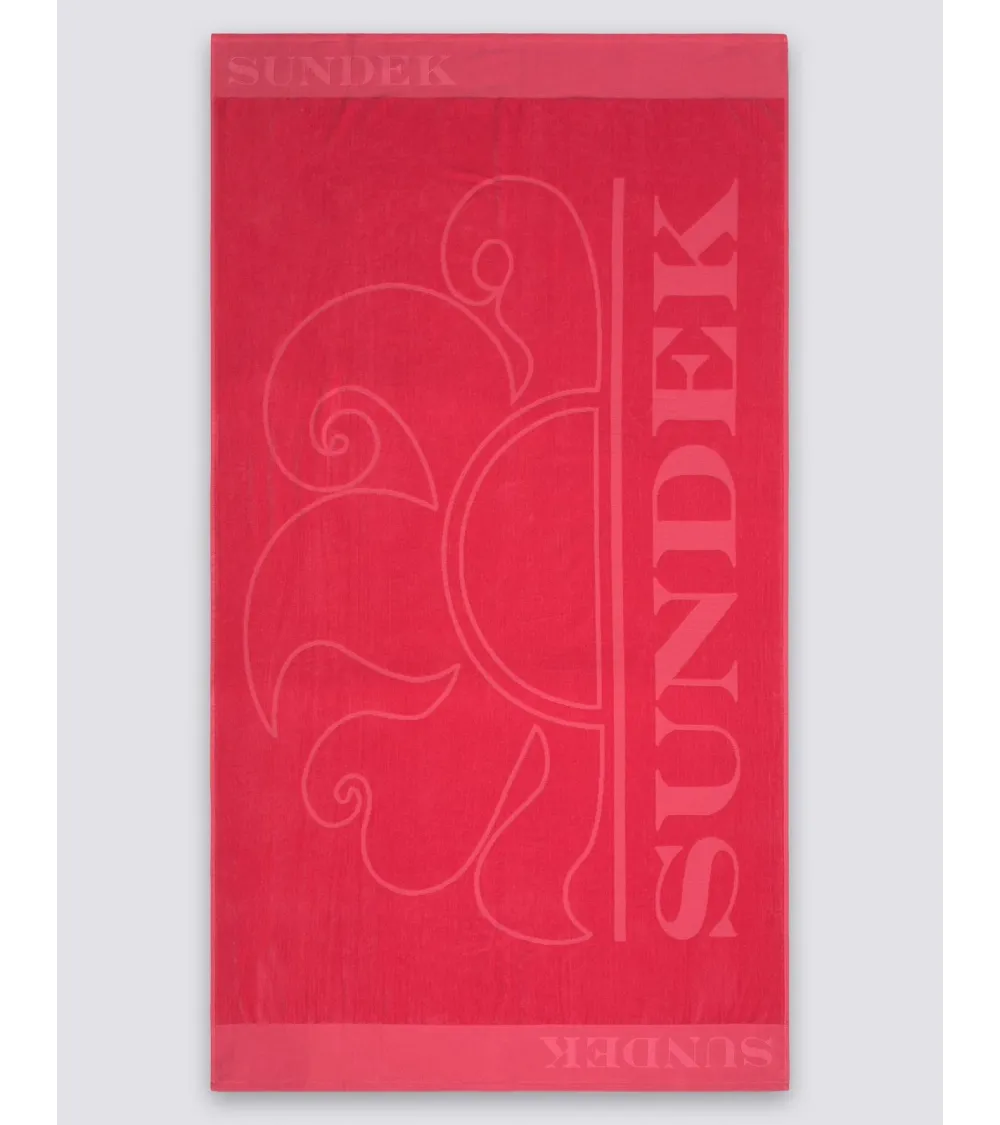 Sundek beach towel with logo