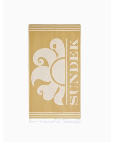 Sundek serviette de plage avec franges et logo