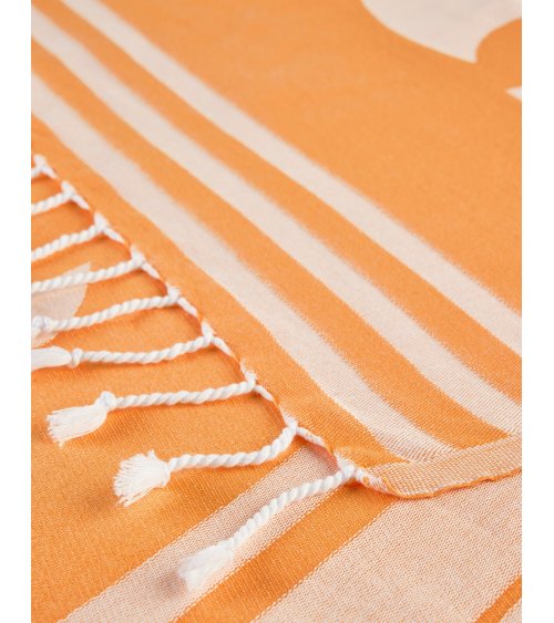 Sundek asciugamano mare con frange e logo