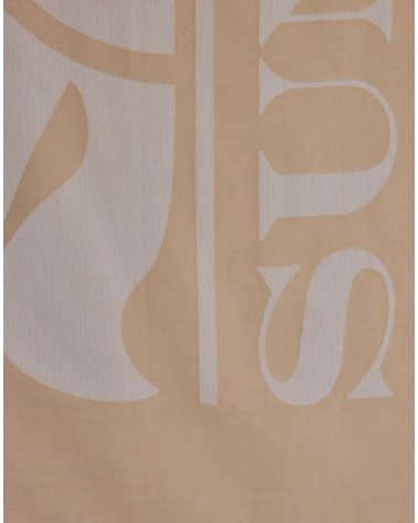 Sundek beach towel with fringes and logo