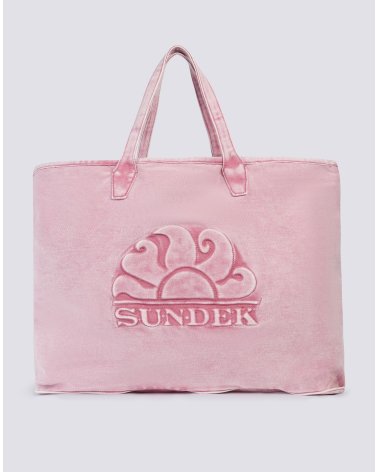 Sundek borsa a spalla con logo ricamato