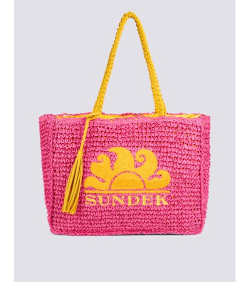 Sundek borsa a mano intrecciata in tessuto