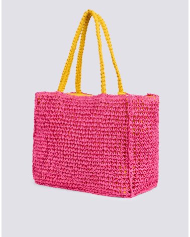 Sundek woven handbag in fabric