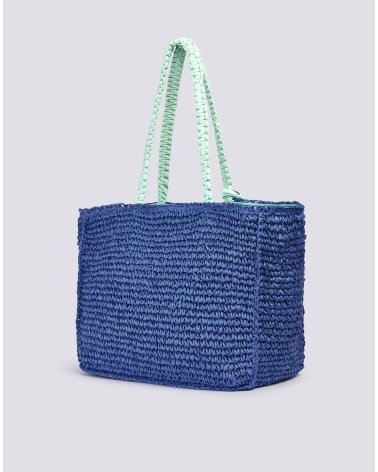 Sundek borsa a mano intrecciata in tessuto
