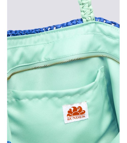 Sundek borsa a mano intrecciata in tessuto