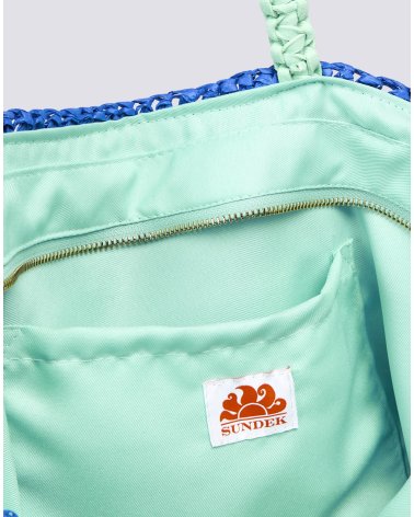 Sundek borsa a mano intrecciata in tessuto