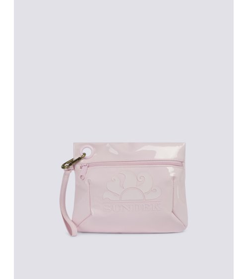Sundek glänzende Strandtasche Reißverschluss