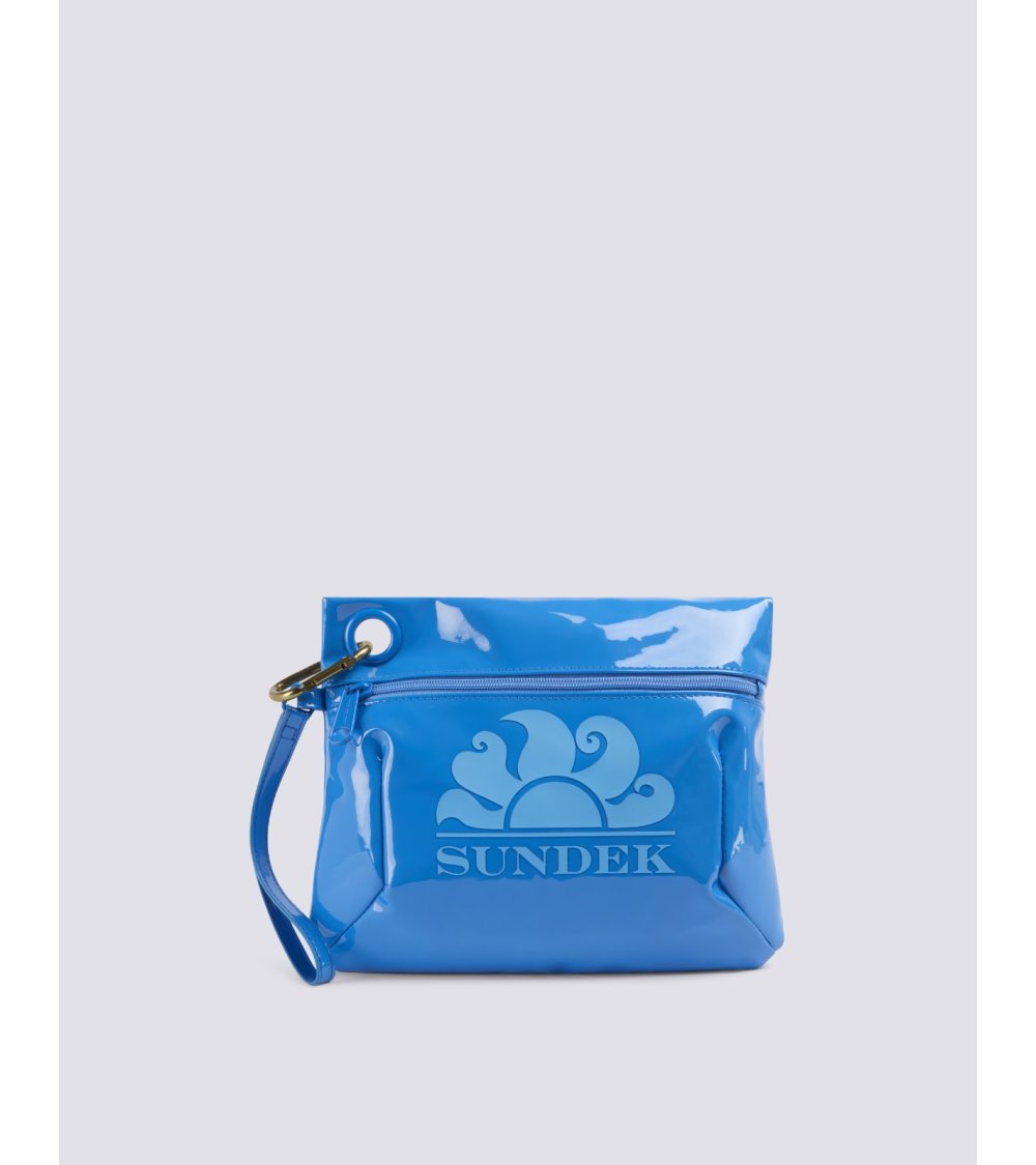 Sundek shiny beach bag zip