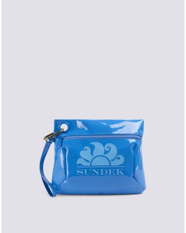 Sundek shiny beach bag zip