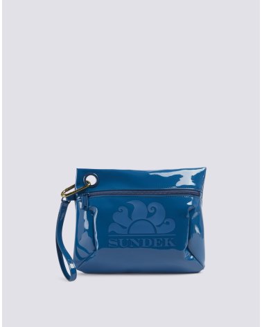 Sundek shiny beach bag zip
