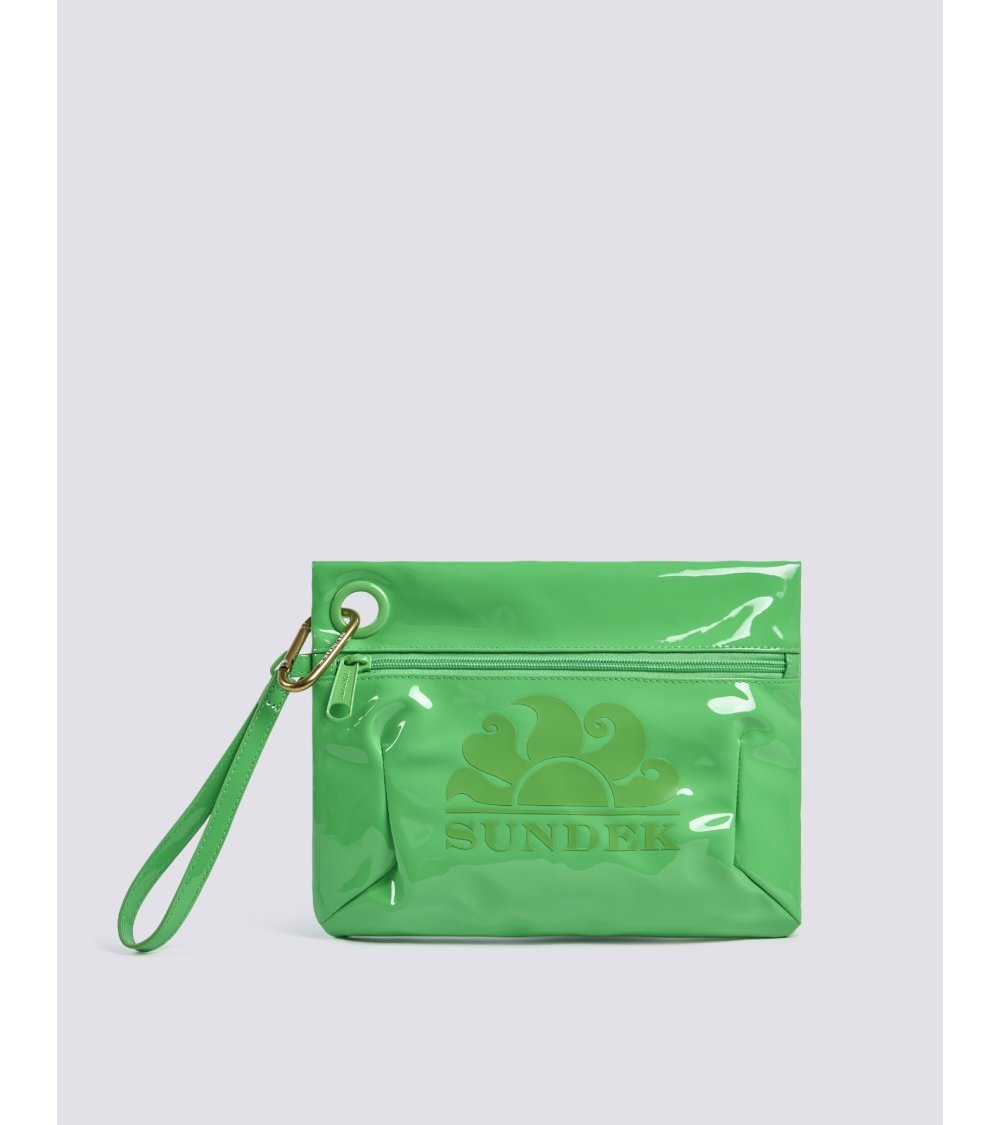 Sundek shiny beach bag zip