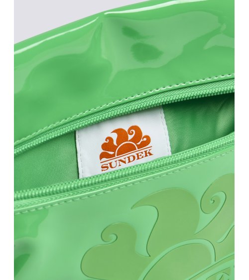 Sundek shiny beach bag zip