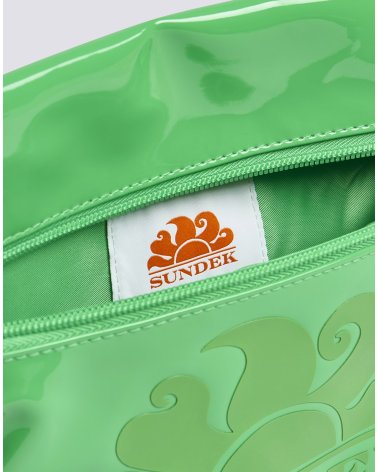 Sundek shiny beach bag zip