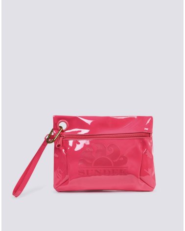 Sundek shiny beach bag zip