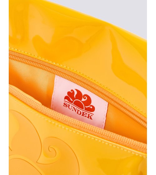 Sundek shiny beach bag zip