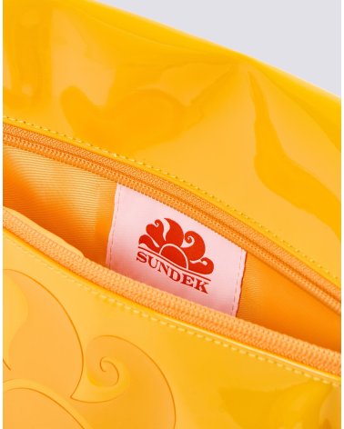 Sundek shiny beach bag zip