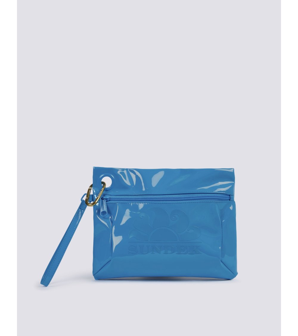 Sundek shiny beach bag zip