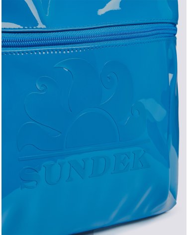 Sundek shiny beach bag zip