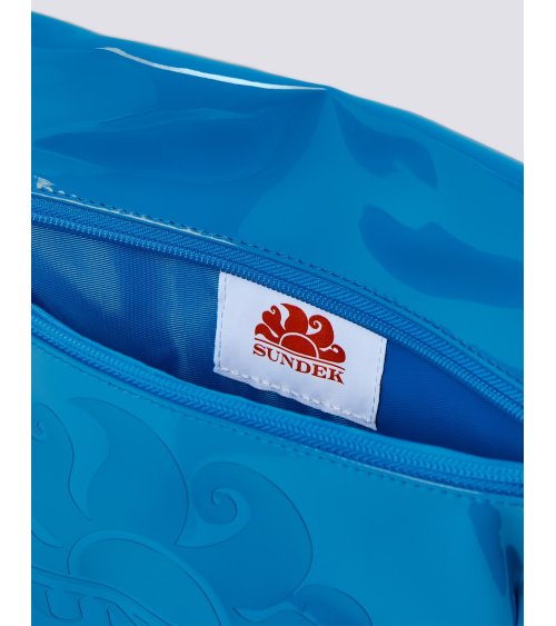 Sundek shiny beach bag zip