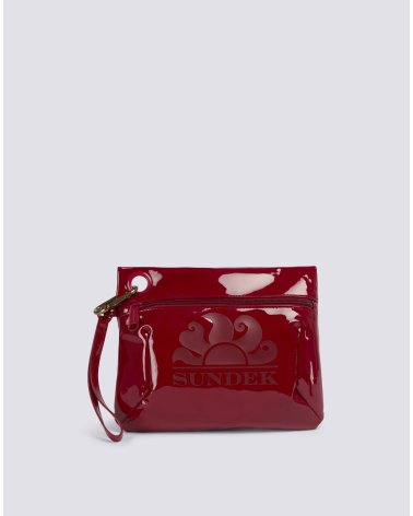 Sundek shiny beach bag zip