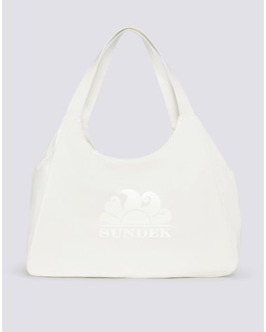 Sundek beach bag with top closure