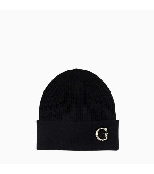 Guess bonnet maille logo