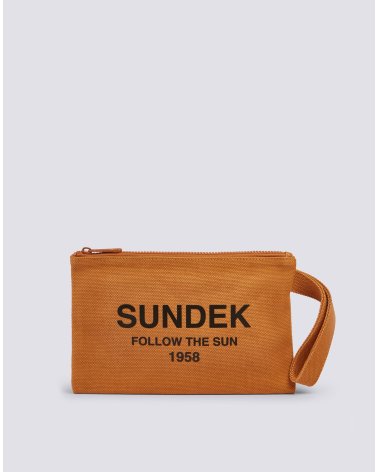 Sundek beach bag with zip closure