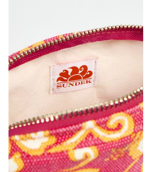 Sundek borsa a mano con zip floreale