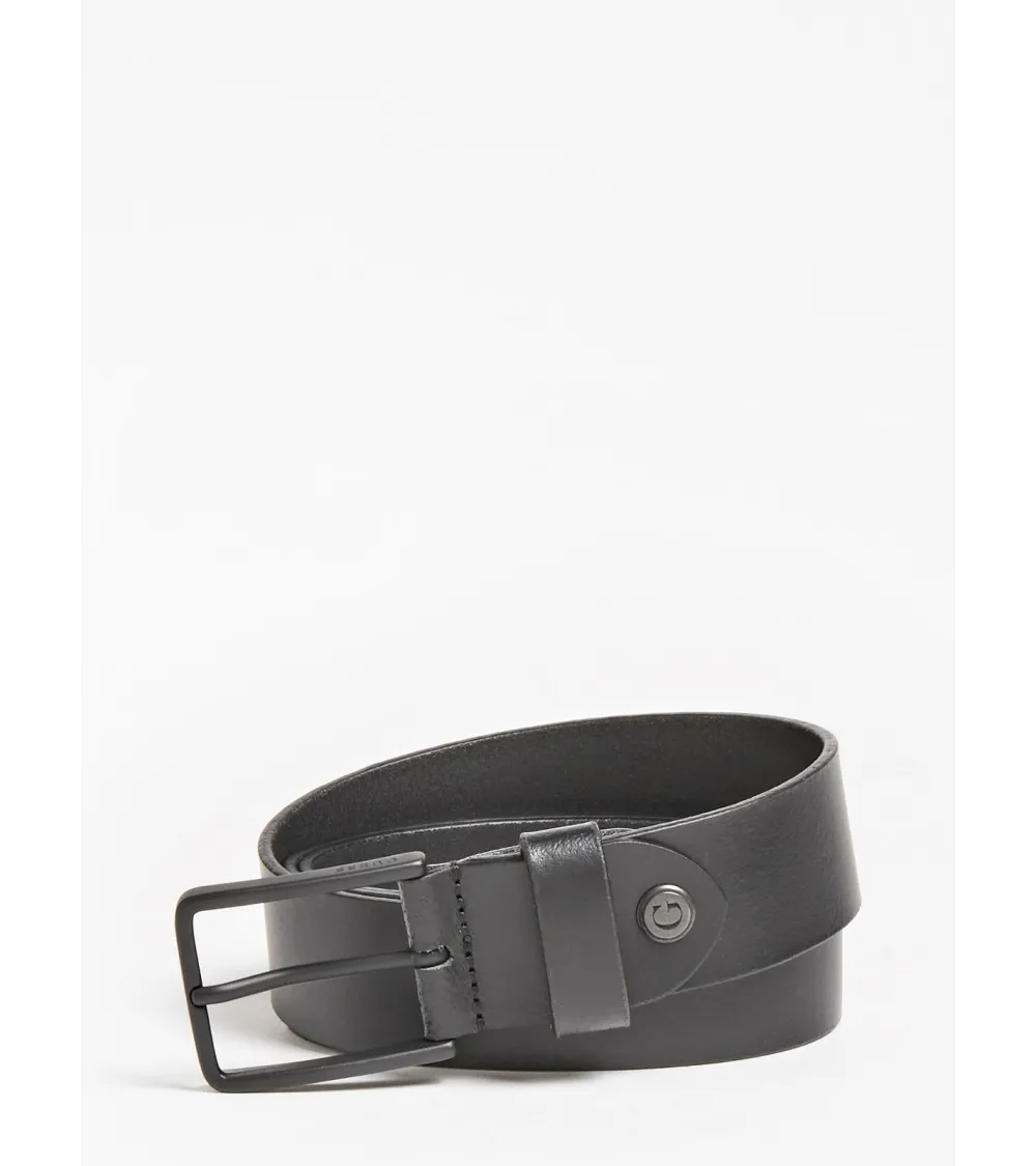 Guess leather belt with metal buckle