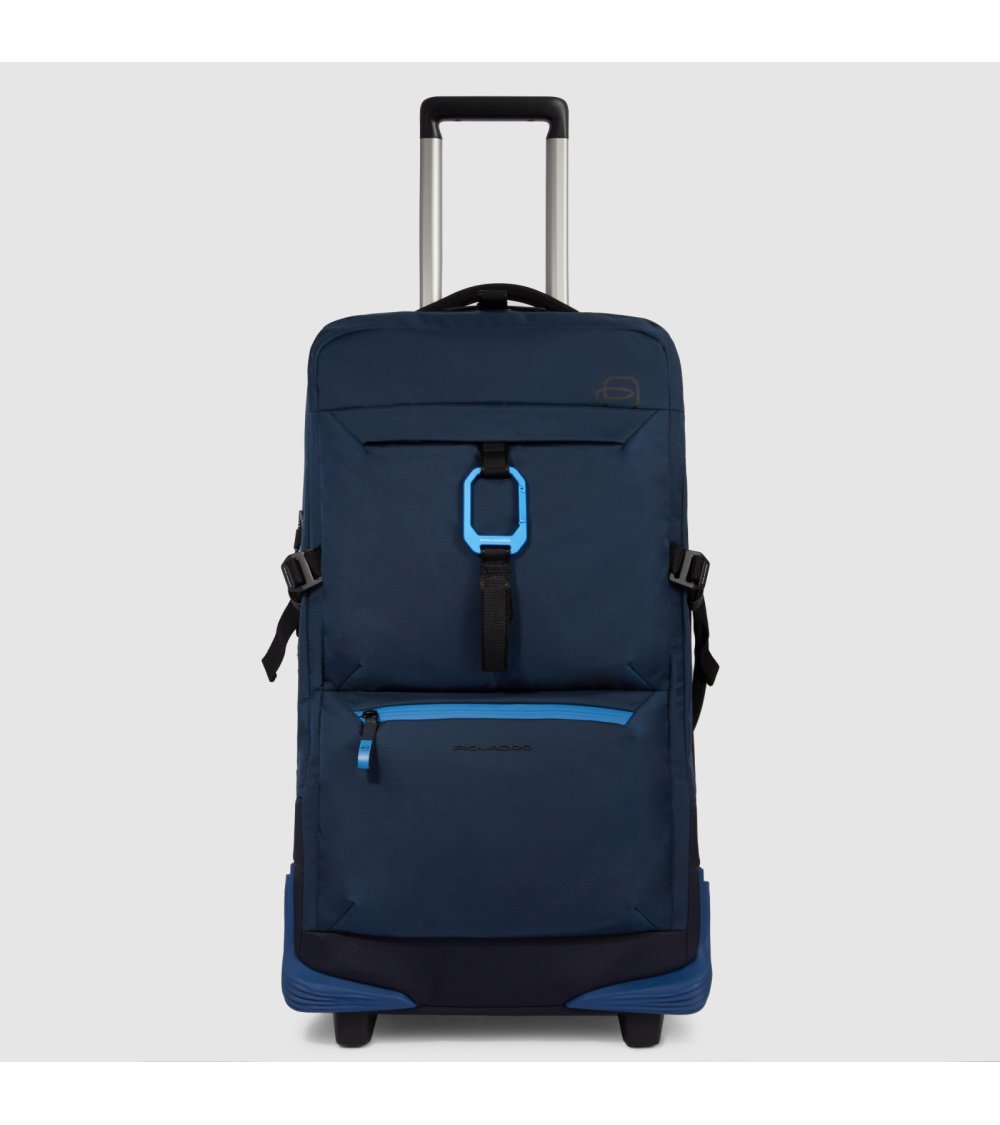 Piquadro trolley suitcase 2 wheels recycled fabric