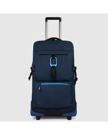 Piquadro Trolley-Koffer 2 Räder recycelter Stoff